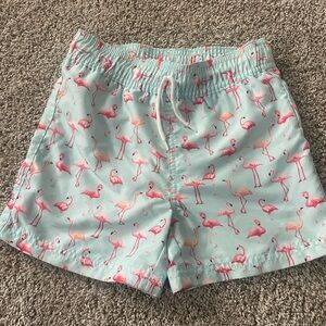 Janie and Jack- Flamingo swim shorts - 5yrs
